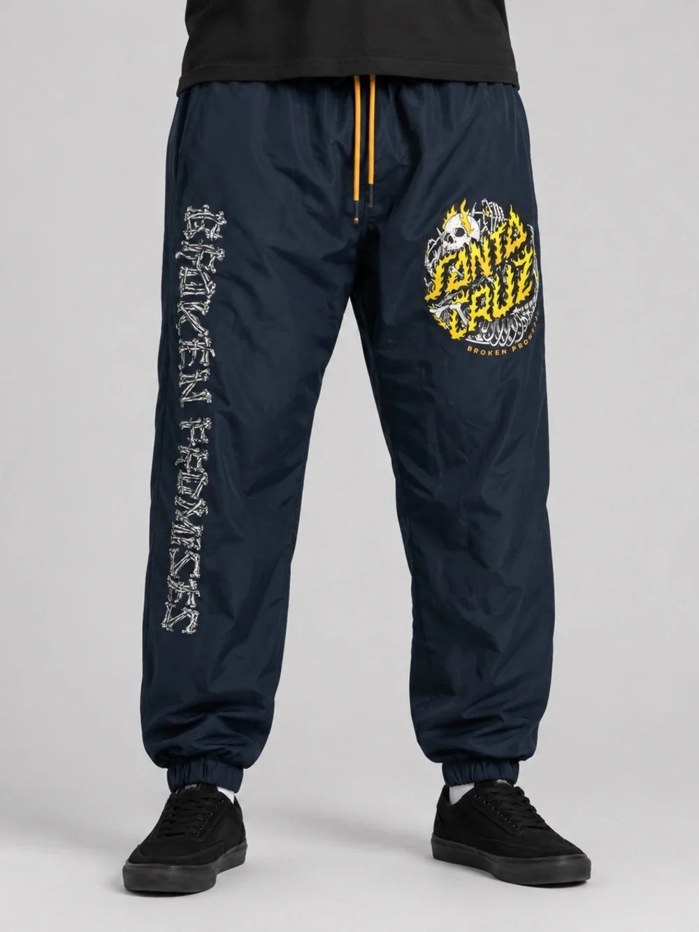 🔥💀 Santa Cruz × Broken Promises Boneyard Joggers Unisex (M) Lightweight Pants